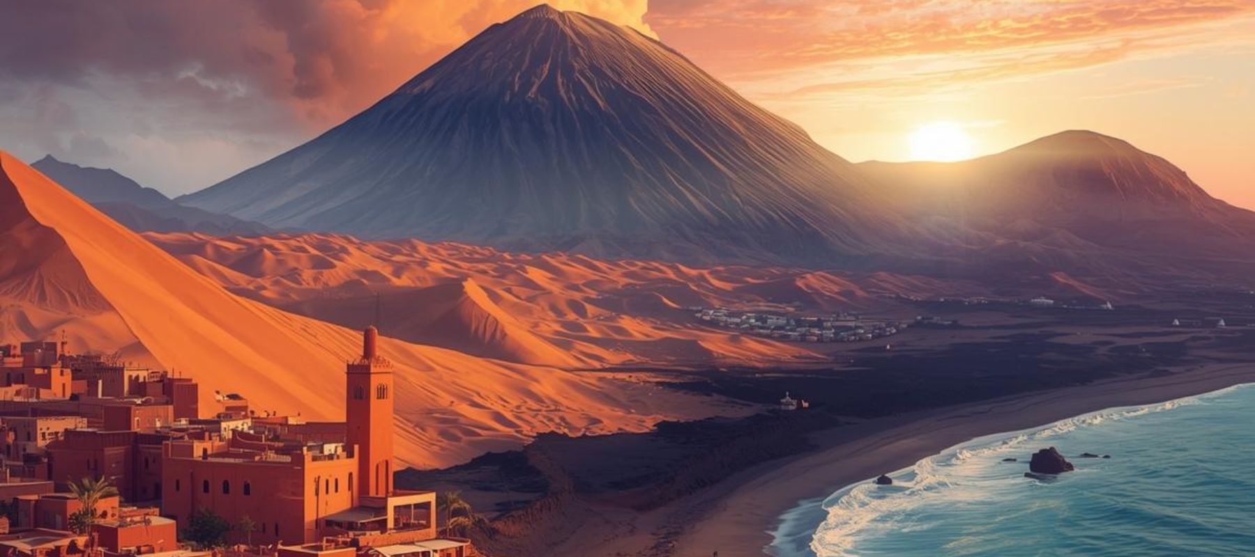 Marrakech e Lanzarote: viaggio tra sabbia, lava e mare